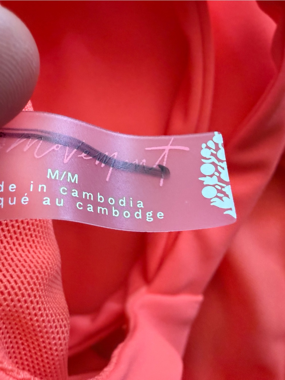 Free People Movement Righteous Runsie Neon Coral Pink Sz M Activewear - Picture 7 of 11